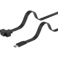Miniatyrbild 1 av 3: Renkforce USB-kabel USB 3.2 Gen1 (USB 3.0) USB-C®-kontakt, USB-C® uttag 0.25 m Svart skruvbar, Högflexibel RF-3415030