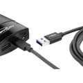 Miniatyrbild 2 av 4: Ansmann USB-kabel USB 3.2 Gen1 (USB 3.0) USB-A kontakt, USB-C®-kontakt 2.00 m Svart Aluminiumkontakt, TPE-hölje, Tilläm