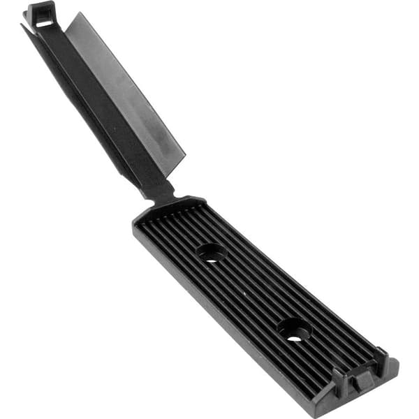 HellermannTyton FKH80APT-I-PA66HIR-BK Monteringssockel självhäftande, skruv 151-01563 med akrylatlim, För flatkabel, Ha