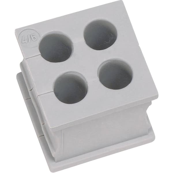 Icotek KT 4/6 Kabelgenomföring slitsad Kläm-Ø (max.) 6 mm Elastomer Grå 1 st