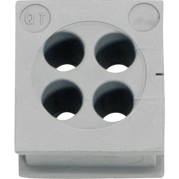 Icotek QT 4/6 Kabelgenomföring Kläm-Ø (max.) 6 mm Elastomer Grå 1 st