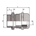 Miniatyrbild 4 av 4: LAPP SKINTOP® MS PG16 52015740 Kabelförskruvning PG16 Mässing Mässing 1 st
