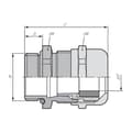 Miniatyrbild 3 av 3: LAPP SKINTOP® MS-M-XL 12x1,5 53112005 Kabelförskruvning M12 Mässing Mässing 1 st