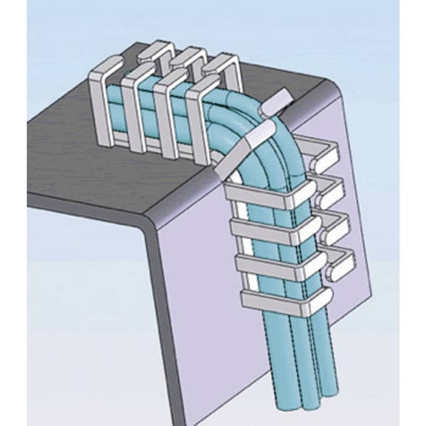 Richco RX2020-4 RX2020-4 Kabelbunthållare 20 mm (max) Grå 1 st