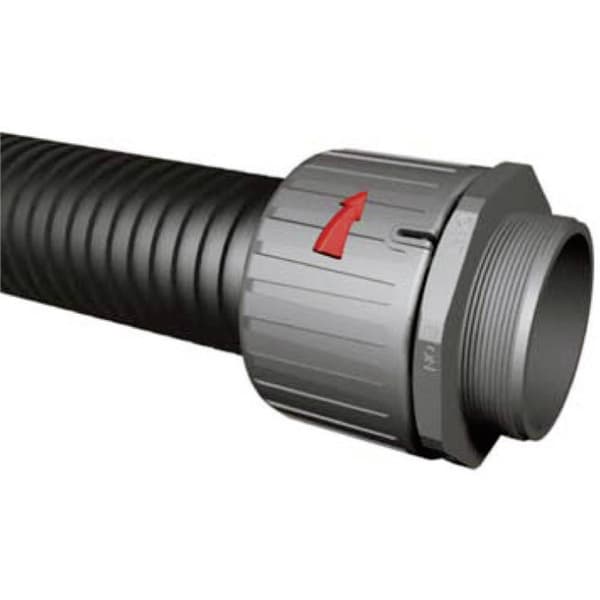 HellermannTyton 166-21600 HGL13-S-M16 Slangskruvlåsning Svart M16 9.80 mm Rak 1 st