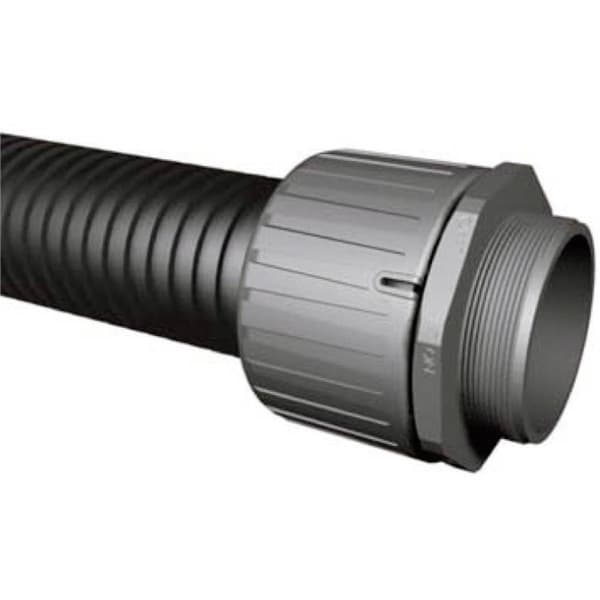 HellermannTyton 166-21600 HGL13-S-M16 Slangskruvlåsning Svart M16 9.80 mm Rak 1 st
