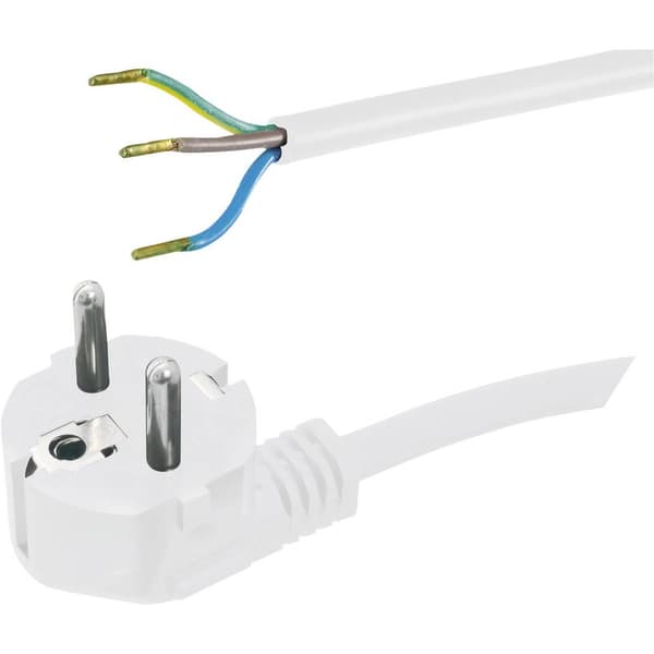 HAWA 1008218 Anslutningskabel Ström Vit 2.00 m