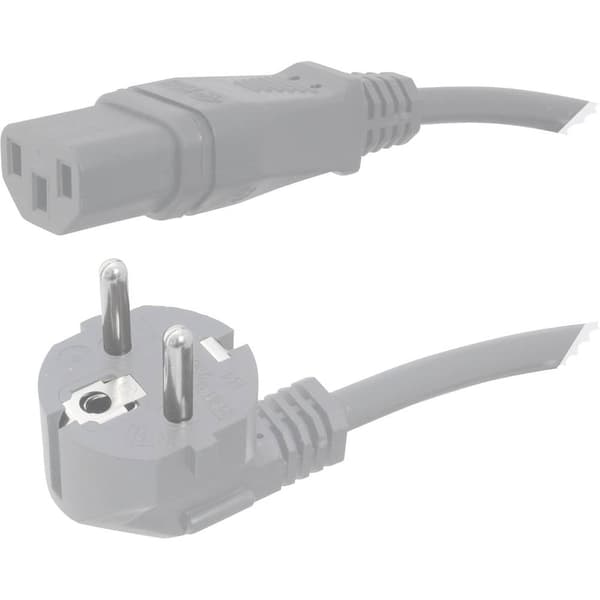 HAWA 1008233 IEC Anslutningskabel Grå 2.50 m
