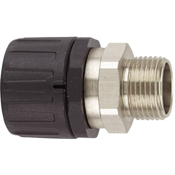 HellermannTyton 166-21306 HG42-SM-M40 Slangskruvlåsning Svart M40 35.50 mm Rak 1 st