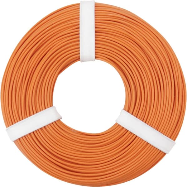 Donau Elektronik 125-057 Flätad kabel 1 x 0.25 mm² Orange 50 m