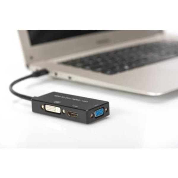 Digitus AV Konverter AK-340419-002-S [Mini-DisplayPort - HDMI, DVI, VGA] 3840 x 2160 Pixel