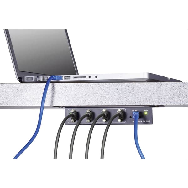 Renkforce USB-kabel USB 3.2 Gen1 (USB 3.0) USB-C®-kontakt, USB-C®-kontakt 1.00 m Svart skruvbar RF-3773812