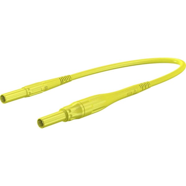 Stäubli XSMF-419 Mätledning Laminerade stickdon 4 mm Laminerade stickdon 4 mm 1.00 m Gul 1 st