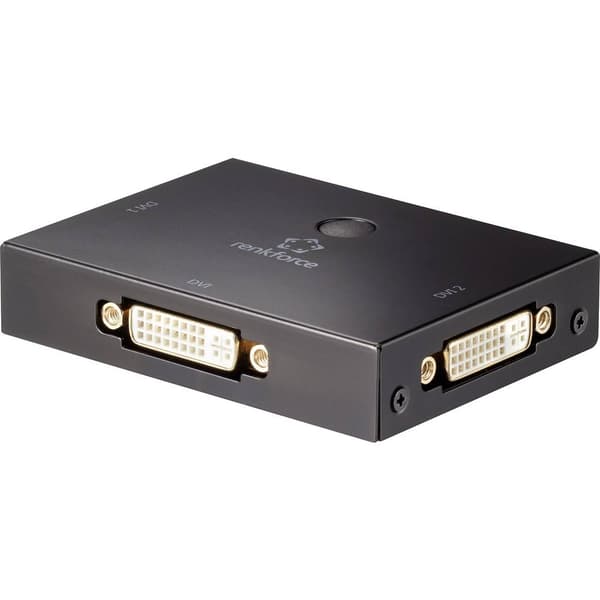 Renkforce 2 Port DVI-Switch dubbelriktad Full HD 1080p @ 60 Hz