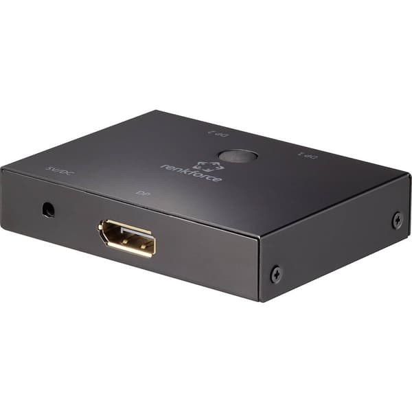 Renkforce 2 Port DisplayPort-switch dubbelriktad 3840 x 2160 pixel