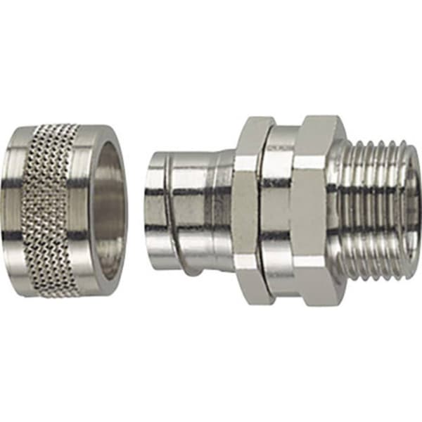 HellermannTyton 166-31104 PCS20-SM-M20-NPB-ML Slangskruvlåsning Metall M20 Rak 1 st