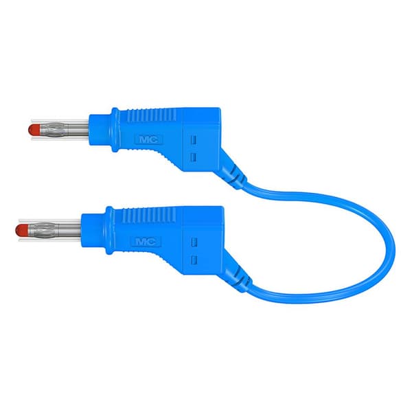 Stäubli XZG425/SIL Säkerhets-mätledning Laminerade stickdon 4 mm Laminerade stickdon 4 mm 0.50 m Blå 1 st