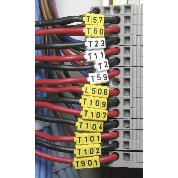 HellermannTyton WIC2-YELLOW-PA66-YE Märkningsclip 561-02754