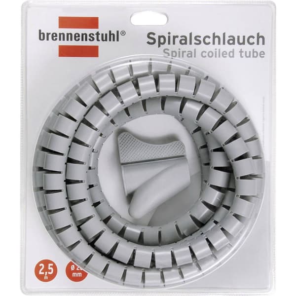 Brennenstuhl 1164360 Spiralslang 20 mm (max) Ljusgrå 1 st