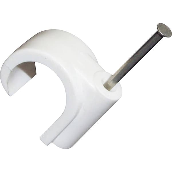 TRU COMPONENTS 523532 Plastkrokar 1571797 Bunt Ø-område 20 mm (max) Matt vit 100 st