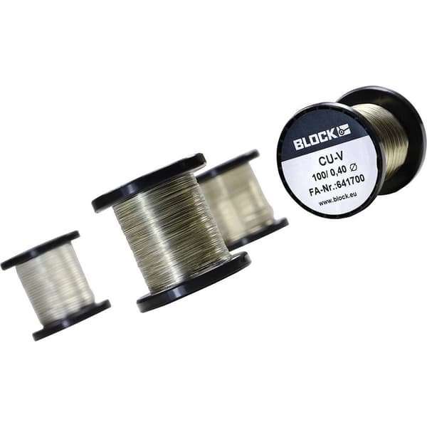 Block Koppartråd Ytter-Ø (utan isolerande lack): 0.50 mm 46 m 0.10 kg