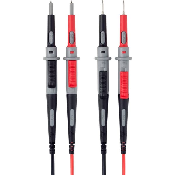 VOLTCRAFT MS-4PS Säkerhets-mätledning 4 mm säkerhetsplugg Prob 1.00 m Svart, Röd 1 st