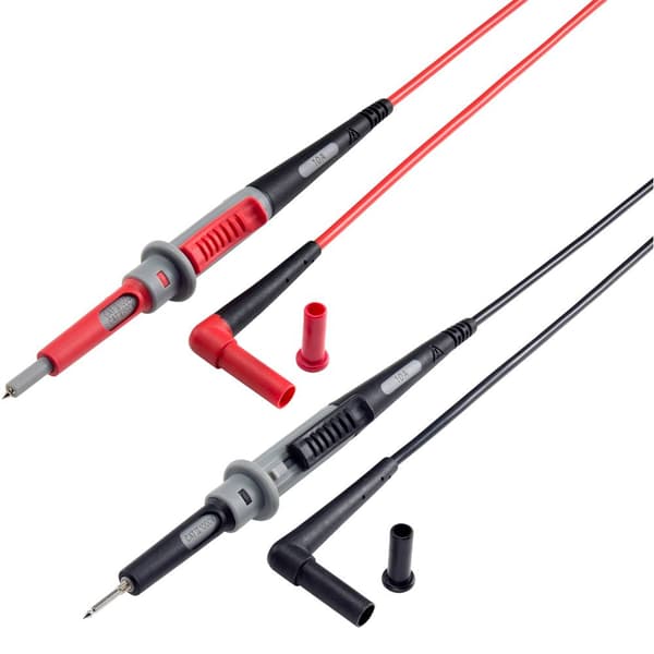 VOLTCRAFT MS-4PS Säkerhets-mätledning 4 mm säkerhetsplugg Prob 1.00 m Svart, Röd 1 st
