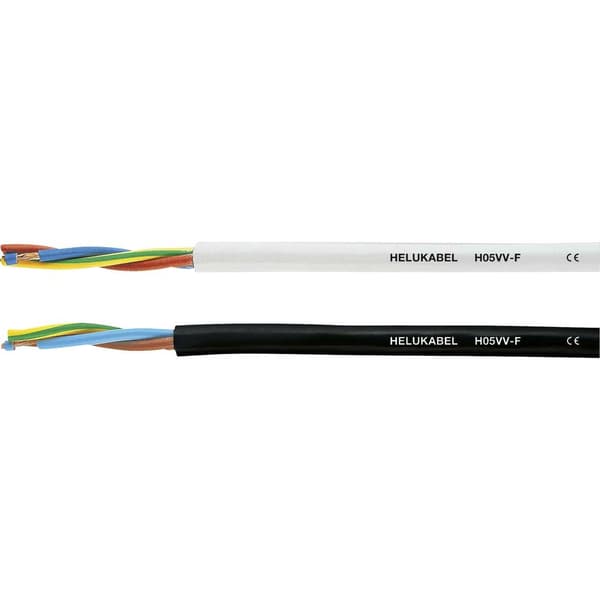 Helukabel H05VV-F Slangledning 2 x 1.50 mm² Svart 29484 100 m