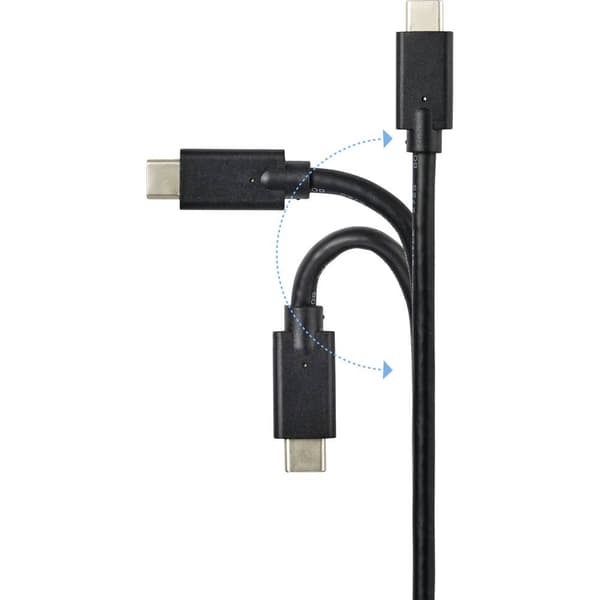 Renkforce USB-kabel USB 3.2 Gen2x2 USB-C®-kontakt 2.00 m Svart Skärmad RF-4531576