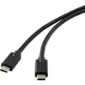 Miniatyrbild 1 av 4: Renkforce USB-kabel USB 3.2 Gen2x2 USB-C®-kontakt 2.00 m Svart Skärmad RF-4531576