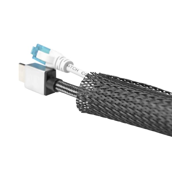 Digitus DA-90507 Kabelbuntsslang Polyester Svart flexibel (L x B x H) 2 m x 85 mm x 3 mm 1 st