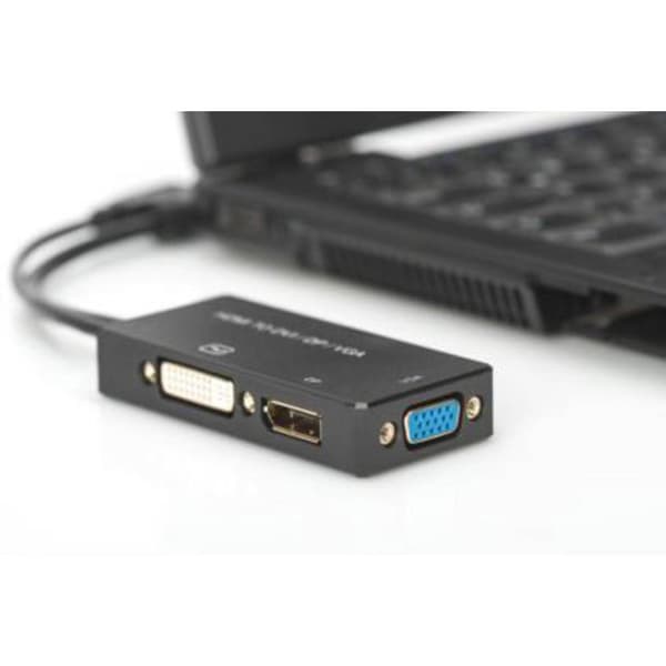 Digitus AV Konverter AK-330403-002-S [HDMI - DVI, VGA, DisplayPort] 3840 x 2160 Pixel