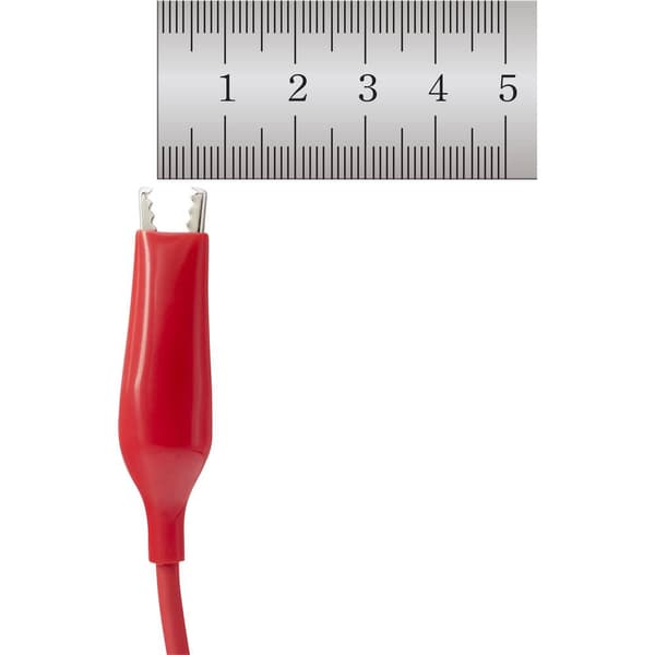 VOLTCRAFT MSL-100 Mätledning 4 mm stiftdon 1.00 m Svart, Röd 1 st