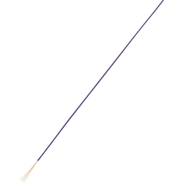 TRU COMPONENTS 1567791 Flätad kabel LiFY 1 x 0.05 mm² Violett 100 m