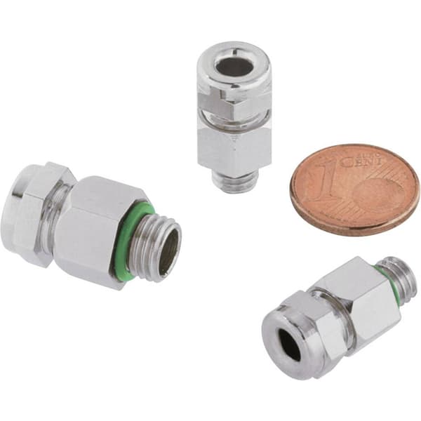 LAPP SKINDICHT® MINI 8 x 1 FKM 52001887 Kabelförskruvning M8 Mässing Nickel 1 st