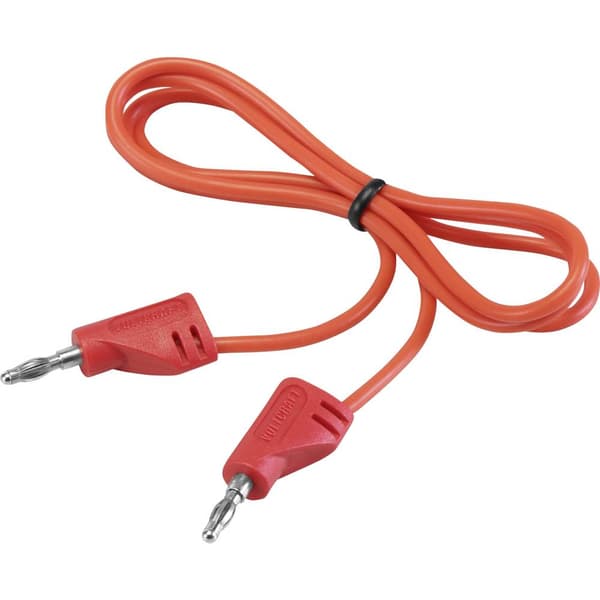 VOLTCRAFT MSB-200 Mätledning Laminerade stickdon 2 mm Laminerade stickdon 2 mm 0.60 m Röd 1 st