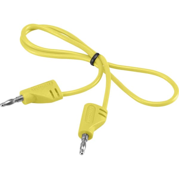 VOLTCRAFT MSB-200 Mätledning Laminerade stickdon 2 mm Laminerade stickdon 2 mm 30.00 cm Gul 1 st