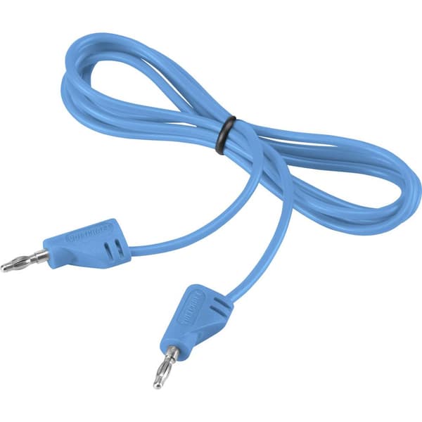 VOLTCRAFT MSB-200 Mätledning Laminerade stickdon 2 mm Laminerade stickdon 2 mm 0.90 m Blå 1 st