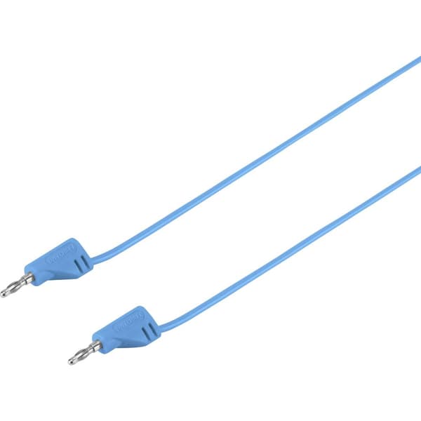 VOLTCRAFT MSB-200 Mätledning Laminerade stickdon 2 mm Laminerade stickdon 2 mm 0.90 m Blå 1 st