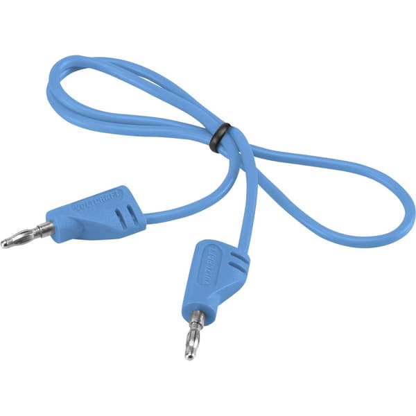VOLTCRAFT MSB-200 Mätledning Laminerade stickdon 2 mm Laminerade stickdon 2 mm 30.00 cm Blå 1 st