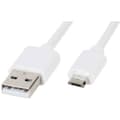 Miniatyrbild 3 av 3: Vivanco USB-kabel USB 2.0 USB-A kontakt, USB-Micro-B-kontakt 1.00 m Vit 39451