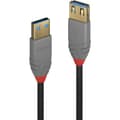 Miniatyrbild 1 av 4: LINDY USB-kabel USB 3.2 Gen1 (USB 3.0) USB-A kontakt, USB-A uttag 1.00 m Svart 36761