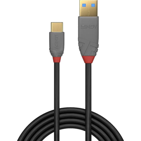 LINDY USB-kabel USB 2.0 USB-A kontakt, USB-C®-kontakt 0.50 m Svart 36885