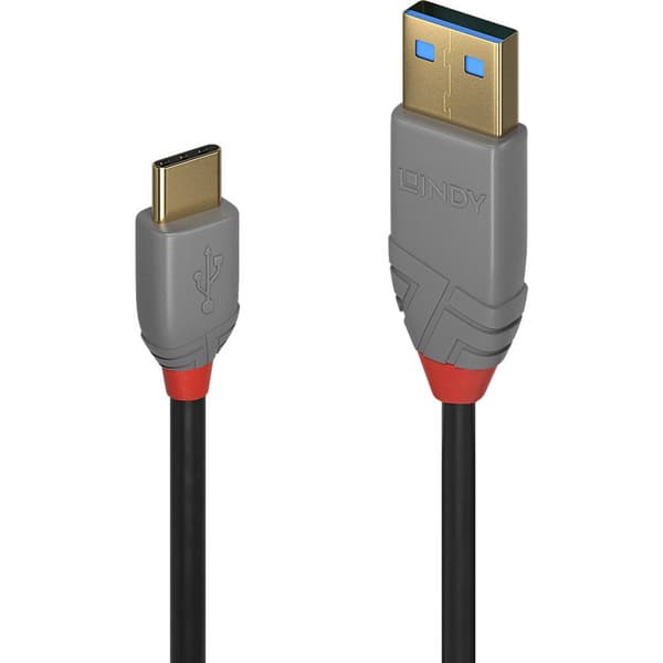 LINDY USB-kabel USB 2.0 USB-A kontakt, USB-C®-kontakt 0.50 m Svart 36885