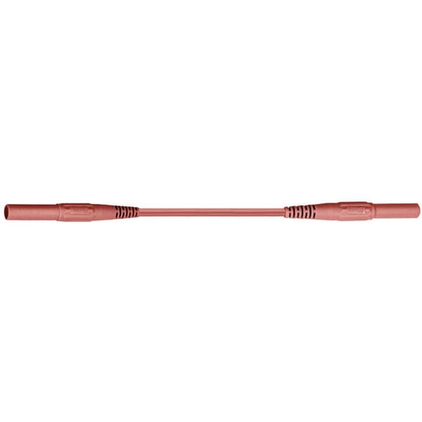 Stäubli XMF-419 Säkerhets-mätledning Laminerade stickdon 4 mm Laminerade stickdon 4 mm 1.00 m Röd 1 st
