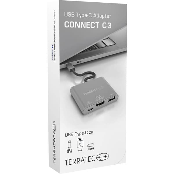 Terratec USB-C®-dockningsstation CONNECT C3 Passar till följande märken: univerzálny