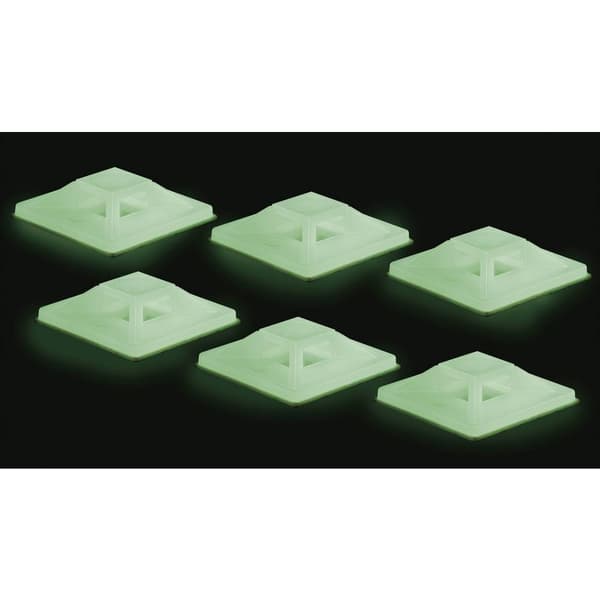 TRU COMPONENTS Monteringssockel TC-7572804 4x på pappret Grön (långtidsflourescerande) 50 st