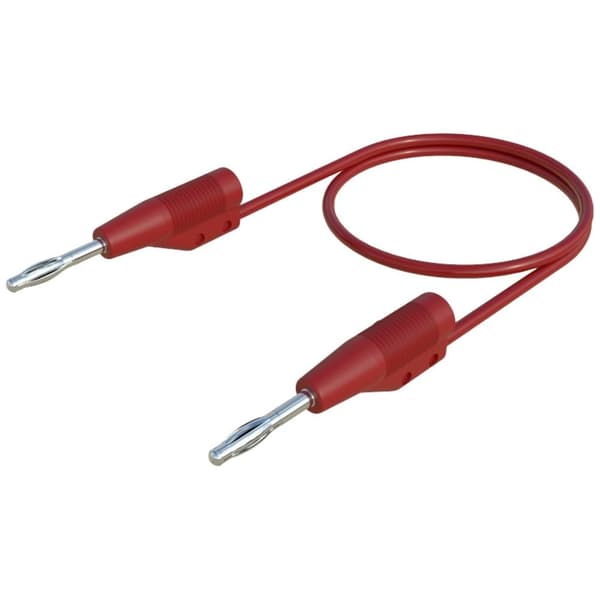SKS Hirschmann MVL F 2/50 Mätledning Laminerade stickdon 2 mm Laminerade stickdon 2 mm 0.50 m Röd 1 st