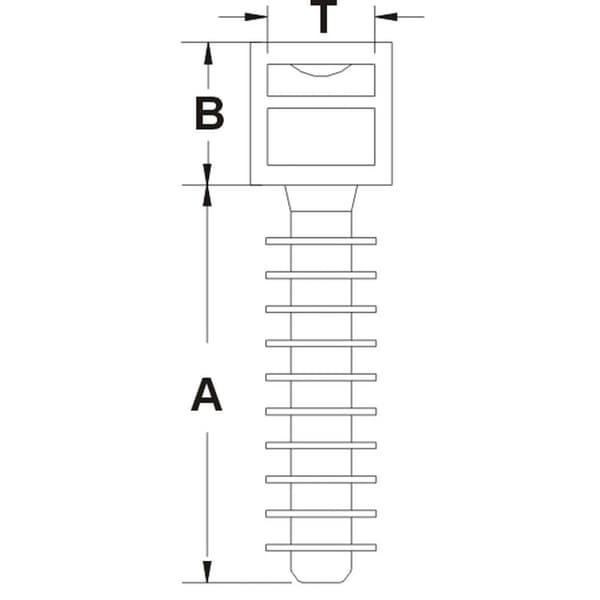 TRU COMPONENTS TC-CHR9203 Kabelhållare 1593023 Bunt Ø-område 9 mm (max) Med lamellfot Svart 1 st