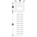 Miniatyrbild 2 av 2: TRU COMPONENTS TC-CHR9203 Kabelhållare 1593023 Bunt Ø-område 9 mm (max) Med lamellfot Svart 1 st